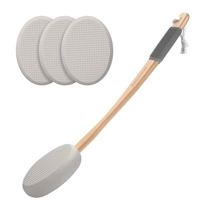 Easy-to-Use AmazerBath Lotion Applicator for Back 4 Replaceable Pads Authentic