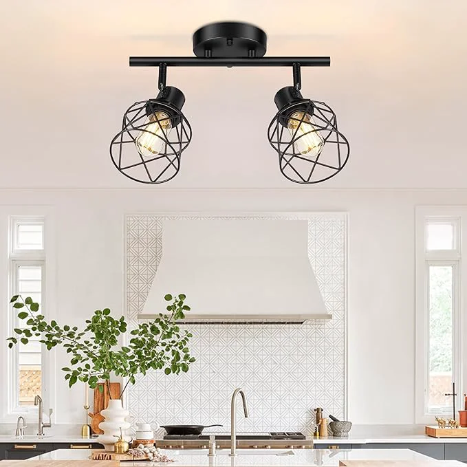 Smooth Baocuz 2-Lights Kitchen Light Fixtures Ceiling Mount Adjustable Semi Flush Certified