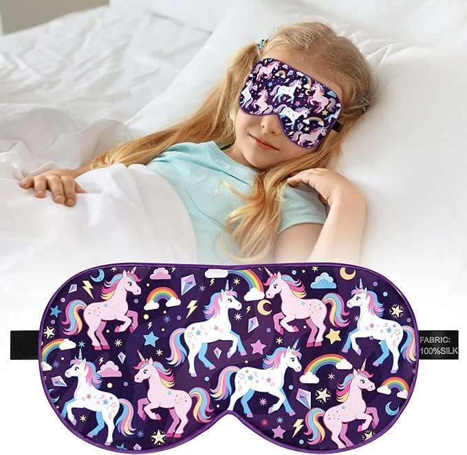 Flexible Kids Silk Sleep Mask Mulberry Silk Eye Mask Healthy