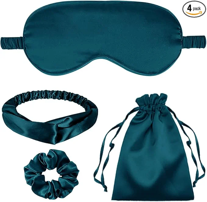 Carefully Designed 4Pcs Silk Sleep Masks Satin Eye Mask Silky Eyes Cover Blindfold Eyeshade High-Performance