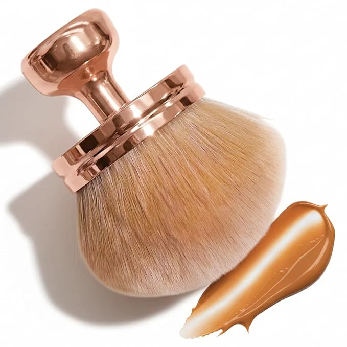 Stylish Kabuki Self Tanner Brush – Round Dome Blending Brush Effective