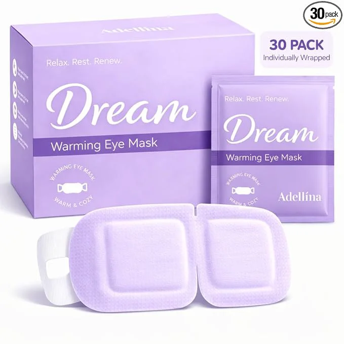 Effective Adellina Steam Eye Mask – Disposable Self Heating Eye Mask Optimized