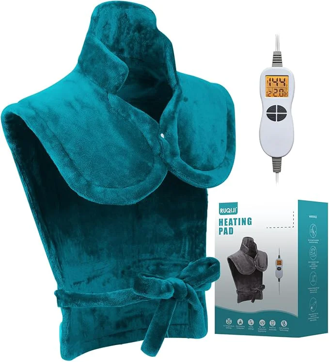 Excellent Ruqiji 26 x 35 Neck Shoulder Back Heating Pad with12 Temperature Settings Versatile