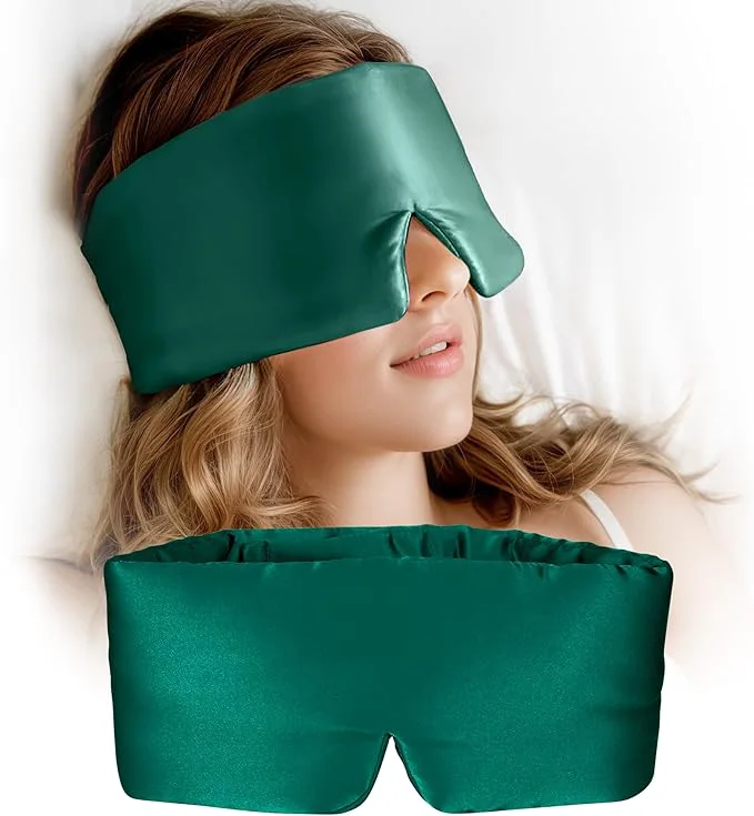 Genuine Silk Sleep Mask for Women and Men Side Sleeper 22 Momme Pure Mulberry Silk Enhanced