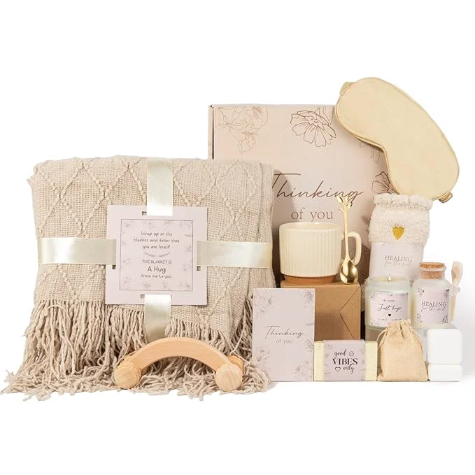 Crafted Mothers Day Thinking of You Gift Basket Luxury