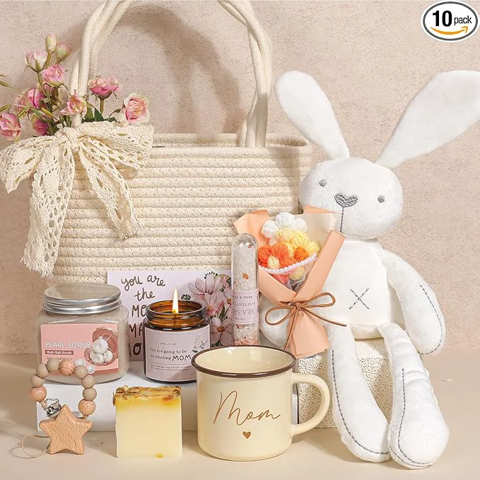 Functional New Mom Gift Basket New Mom Care Package Stylish
