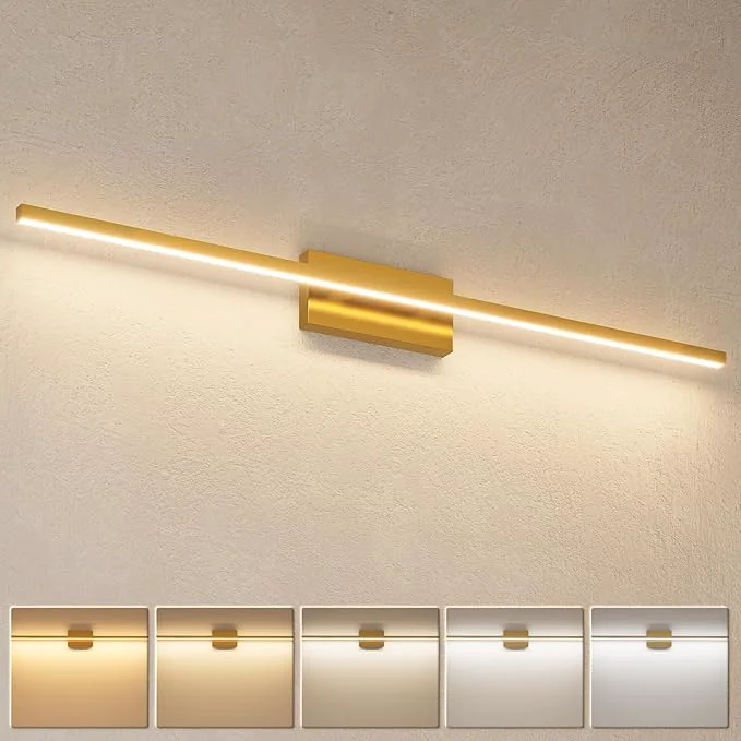 Fashionable VOLISUN Modern Bathroom Vanity Light 48 inch 30W Dimmable 5CCT Led Bathroom Powerful