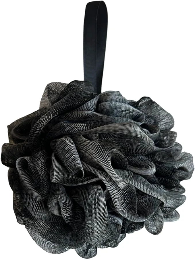 Casual Black Bath Shower Loofah Exfoliating Body Back Scrubber Sponge Excellent