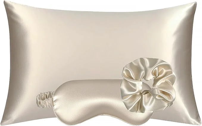 Casual Vegan Silk Sleep Set Vegan Silk Pillowcase High-Performance