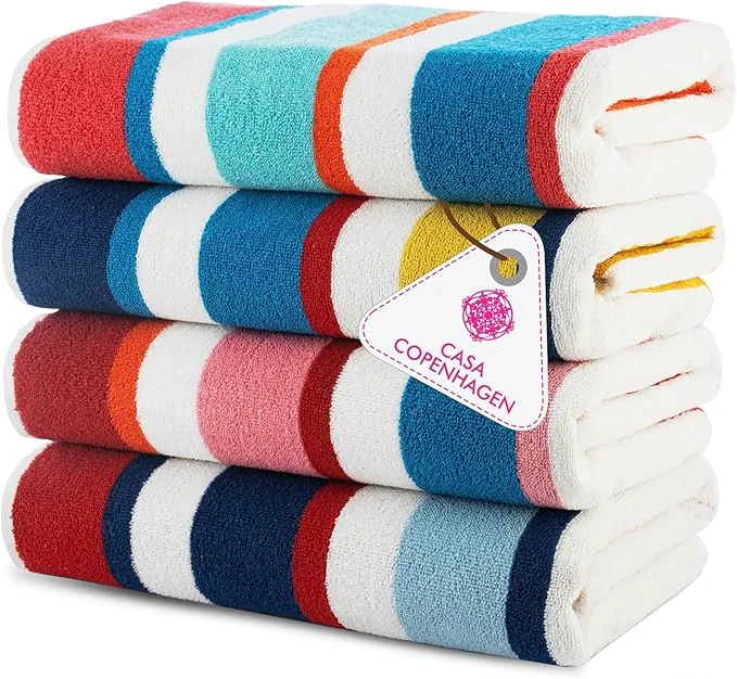 Dependable CASA COPENHAGEN Bora Bora Beach Towels Designed in Denmark Rough and Tough Convenient