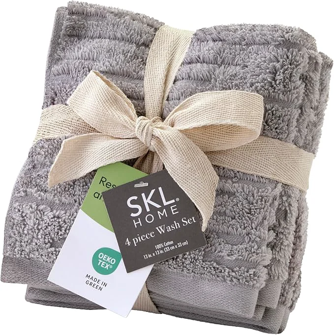 Healthy SKL Home CloudSoft Cotton Luxury 4 Pc Wash Set Enhanced