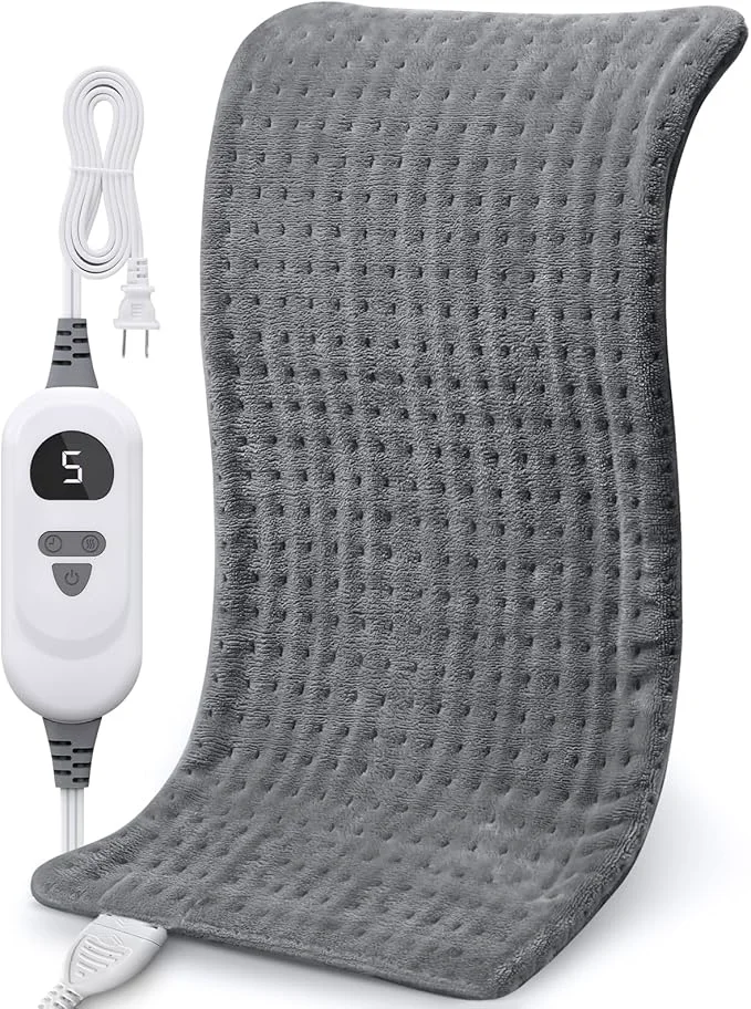 Relaxed NOWWISH Heating Pad for Back Period Cramps Neck and Shoulder 12x24 Inches Minimalist