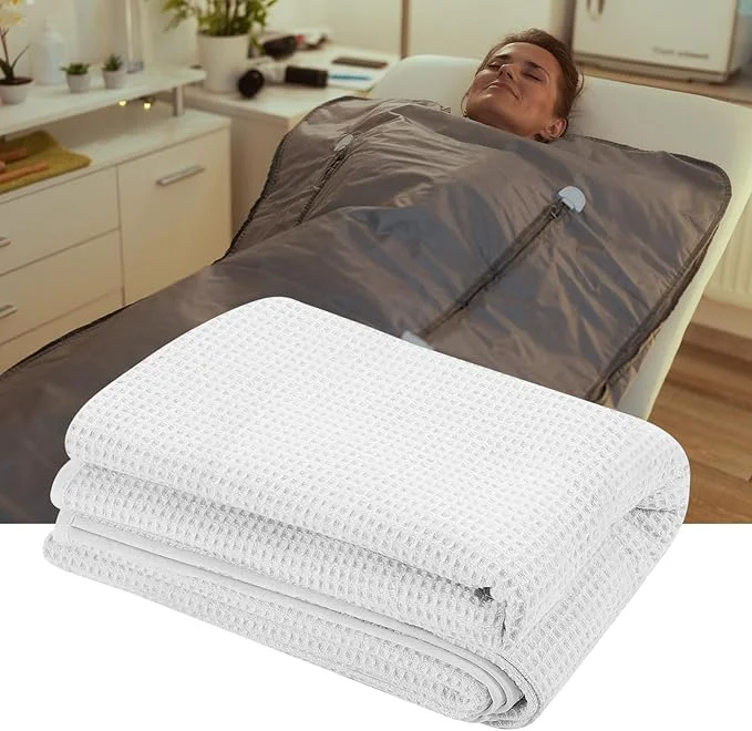 Prestigious Juexica 1 Pack 70 x 30 Sauna Blanket Insert Towel Cotton Soft Waffle Secure