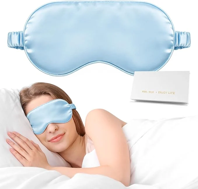 Healthy Silk Sleep Mask Eye Mask for Sleep Women Men Mulberry Sleeping Mask Enhanced