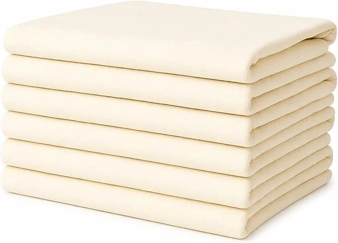 First-Class Flour Sack Towels Tea Towel for Crafts Kitchen Dish Cotton Blank Towel for Natural