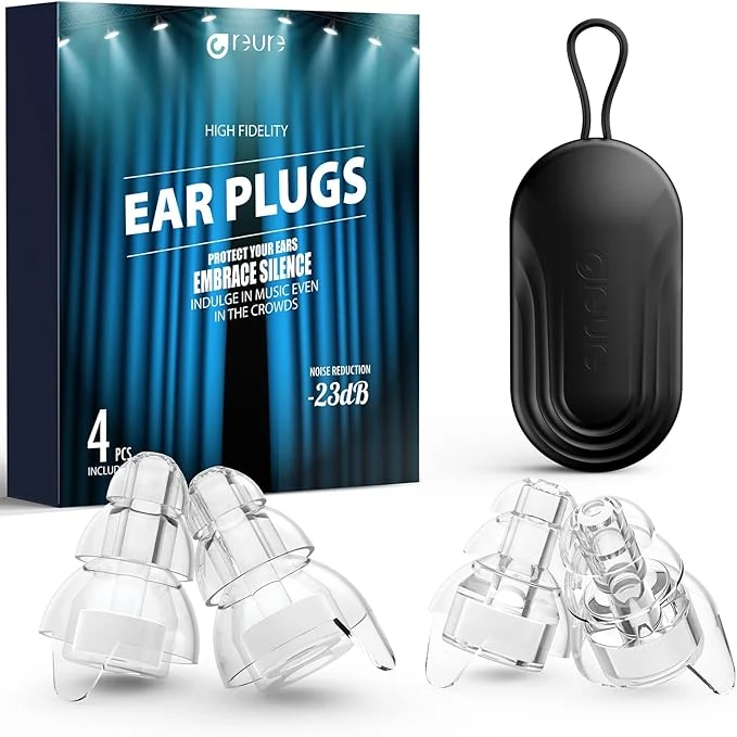 Minimalist Reure High Fidelity Concert Ear Plugs Noise Cancelling Silicone Ear Plugs 2 Versatile