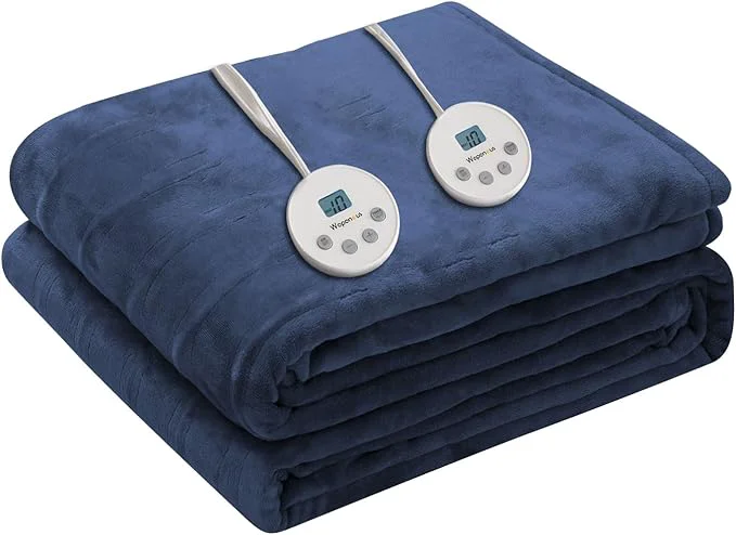 High-End Wapaneus Heated Blanket Electric King Size 90 x100 -Dual Control Carefully Designed