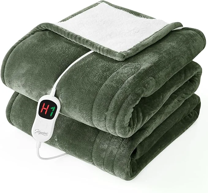Easy-to-Use Homemate Electric Heated Blanket Twin Size Prestigious