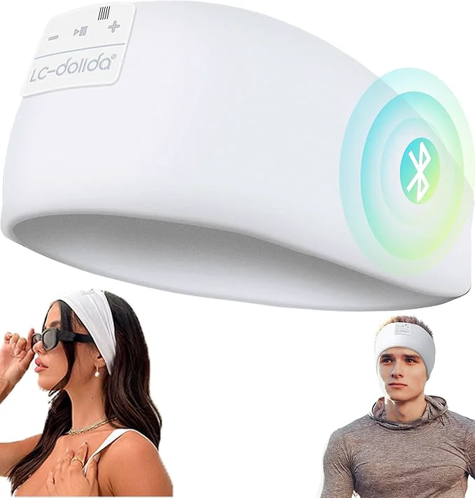 Effective LC-dolida Sleep Headphones Bluetooth 5.4 Headband Headphones Earphones Fashionable