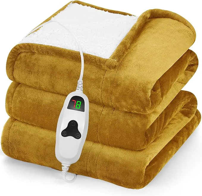 Soft greenoak Heated Blanket Electric Throw 50 X60 Heating Blankets Recyclable