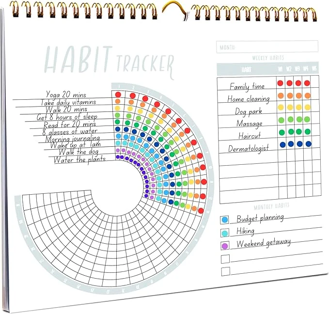 Refined Lamare 2026 Habit Tracker Calendar – Premium Daily Habit Tracker Journal and Convenient