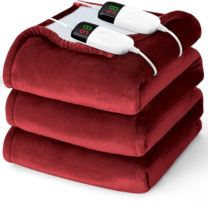 Clean Heated Electric Blanket Queen Size Reusable