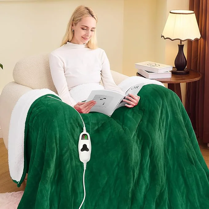 Smart greenoak Heated Blanket Electric Twin 62 X84 Heating Blanket Genuine