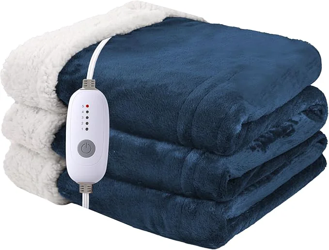 Official Heated Blanket Electric Blanket Full Size 72''x84'' Prestigious