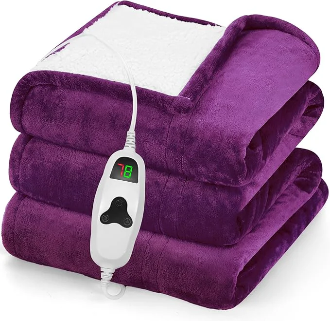Unique greenoak Heated Blanket Electric Throw 50 X60 Heating Blanket Smart
