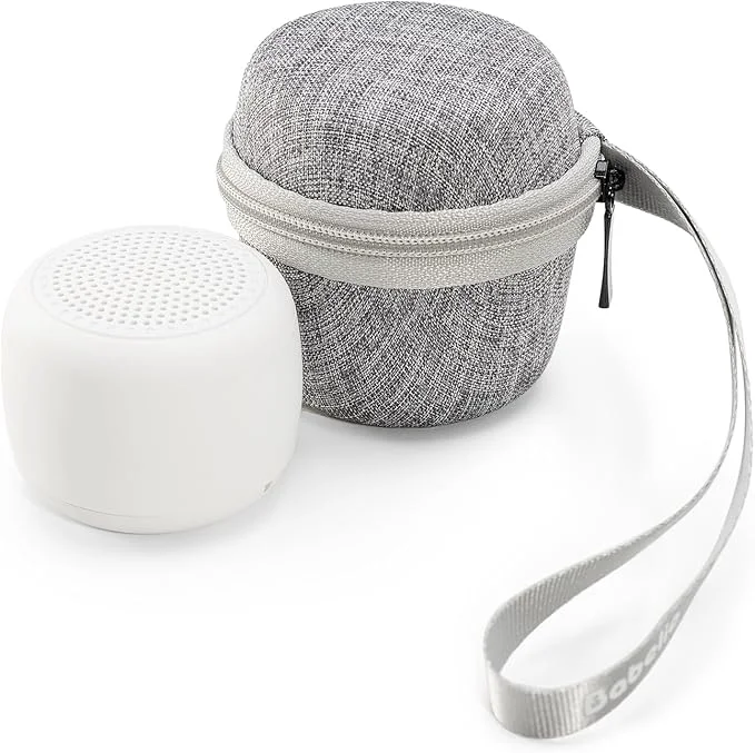 Refined Babelio Portable White Noise Machine Travel Case in Grey Stylish