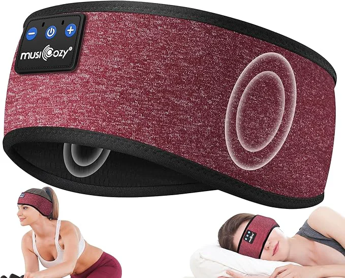 Traditional MUSICOZY Sleep Headphones Wireless Bluetooth 5.4 Headband Music Sports Premium Material