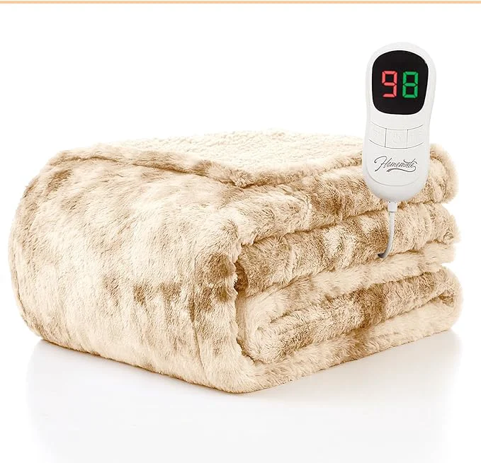 Organic Homemate Electric Heated Blanket Twin Size Contemporary