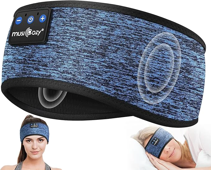 Eco-Friendly MUSICOZY Bluetooth 5.4 Headband Headphones Comfortable