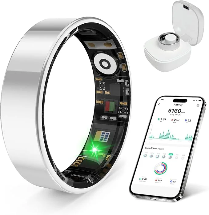 Dependable Smart Health Ring Featuring Stress and Sleep Monitoring Functions Compatible Detailed