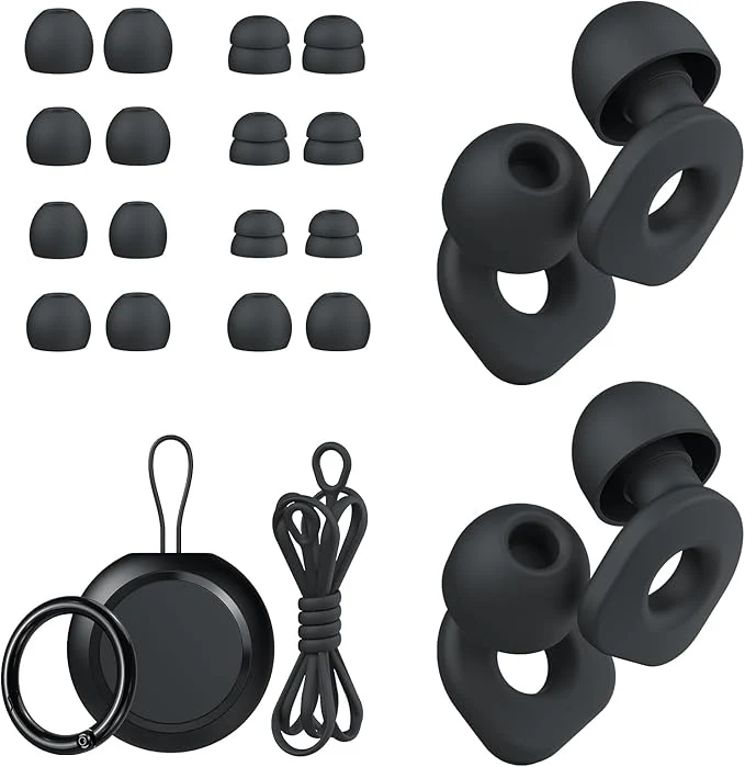 Superior 2 Pairs of Ear Plugs for Sleeping Reusable Hearing Protection Earplugs Authentic