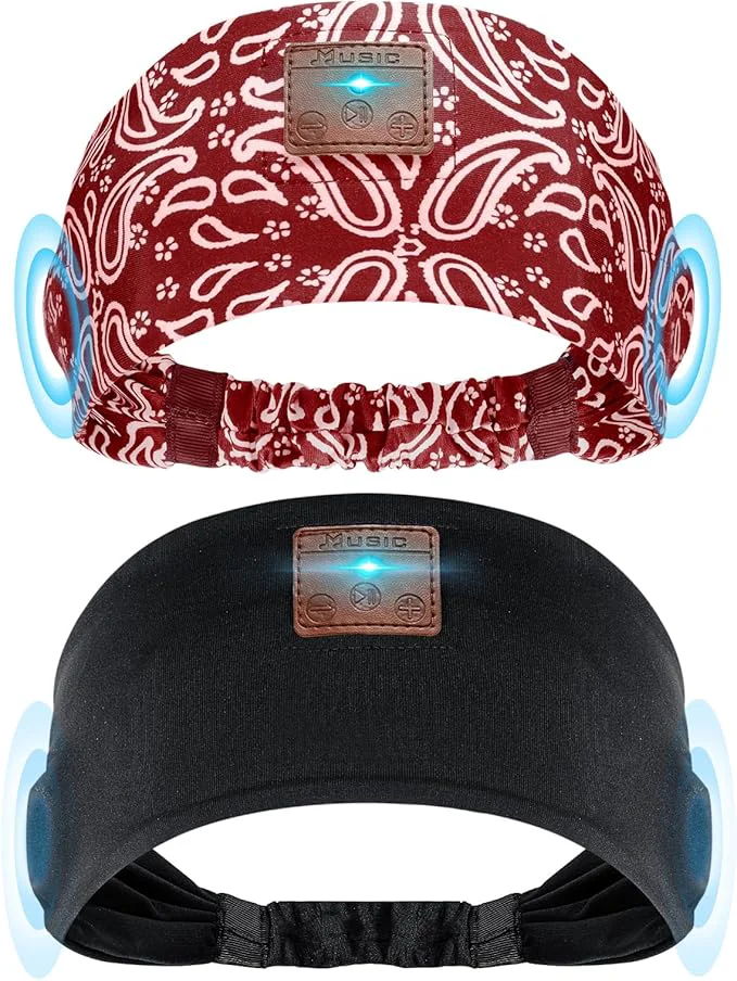 Excellent 2-Pack Sleeping Headphones Headband Headphones Stylish