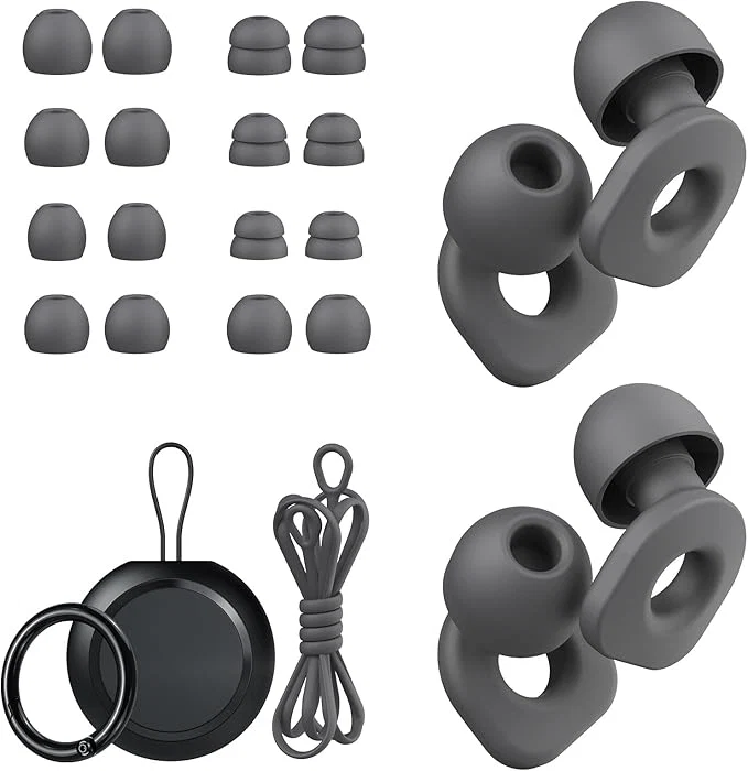 Casual 2 Pairs of Earplugs for Sleeping Reusable Hearing Protection Ear Plugs Certified