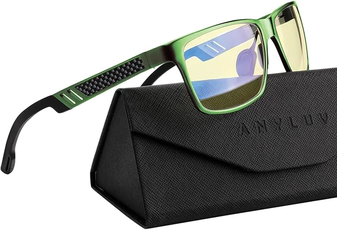 Eco-Friendly ANYLUV Blue Light Blocking Glasses Men Computer Gaming Glasses Lightweight Original Design