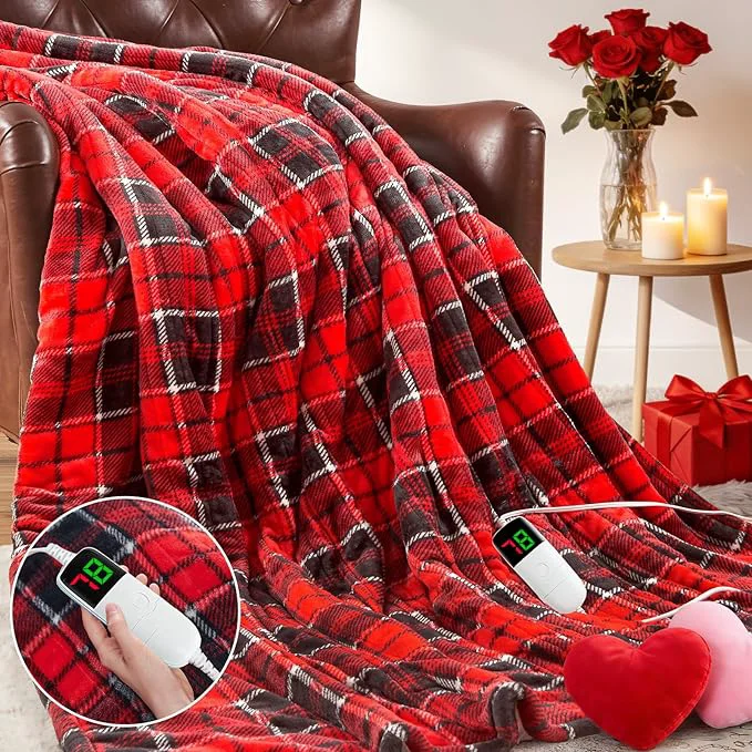 Trusted Heated Electric Blanket Twin Size 62X84 Heating Blanket Fast Heating Washable Carefully Designed
