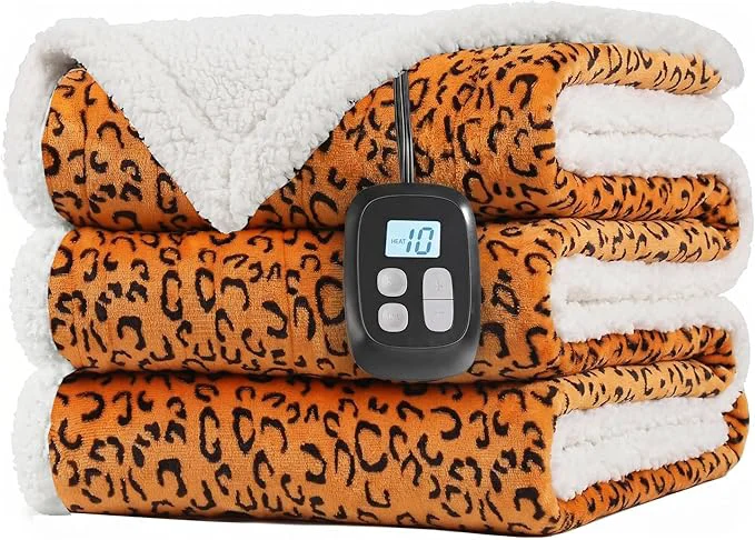 Fine Crafted LaffyLo Electric Heated Blanket Full Size 72 x 84 Fast Heating Blanket Elite