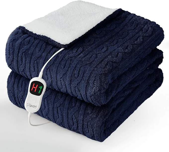 First-Class Homemate Electric Heated Blanket Twin Size Traditional