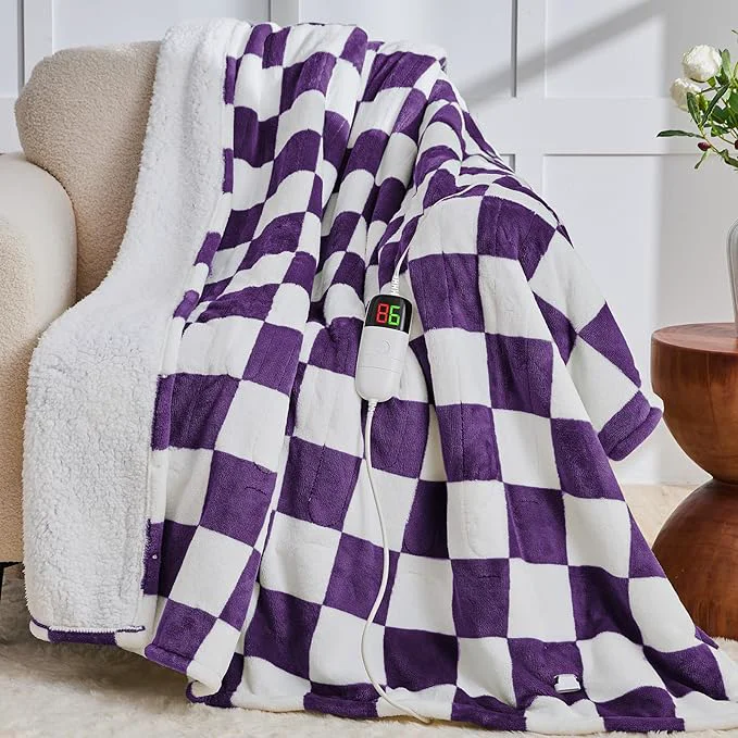 Flexible Heated Electric Blanket Throw 50X60 Heating Blanket Safe