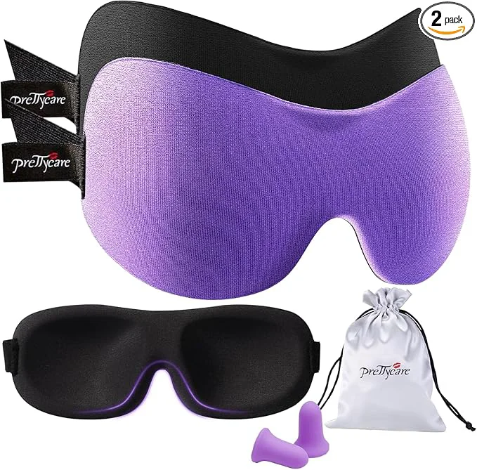 Practical PrettyCare 3D Sleep Mask 2 Pack Eye Mask First-Class