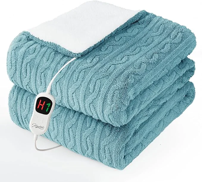 Natural Homemate Electric Heated Blanket Twin Size Long-Lasting