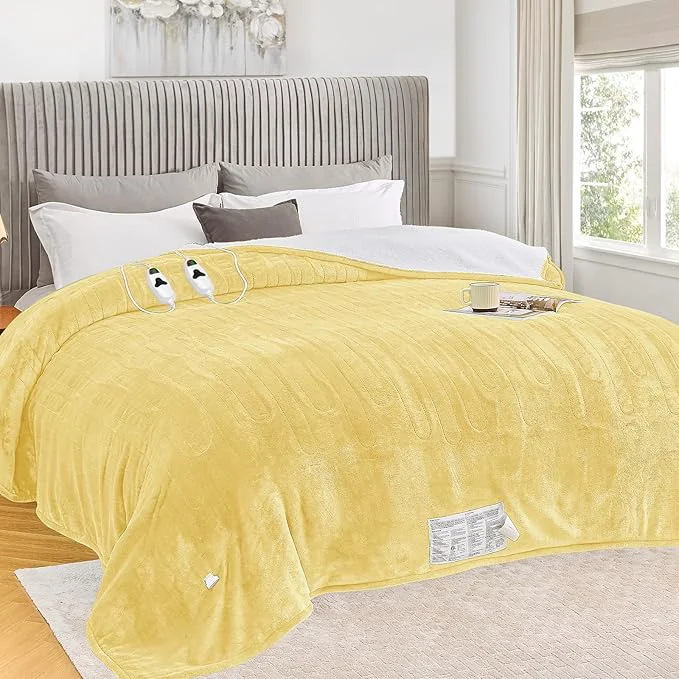 Trusted greenoak Heated Blanket Electric Queen Size 84 X90 Dual Control Heating Sustainable