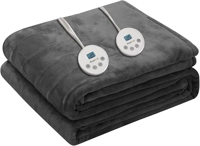 User-Friendly Wapaneus Heated Blanket Electric Queen Size 84 x90 -Dual Control Trendy