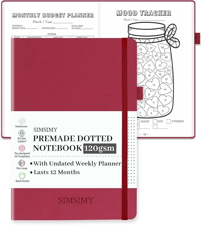 Efficient Premade Dotted Journal Notebook Comfortable