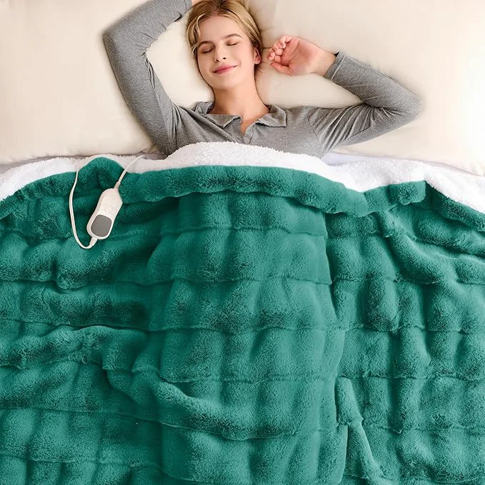 Natural Homemate Heated Blanket Electric Throw Authentic