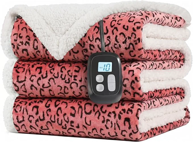 Original Design LaffyLo Electric Heated Blanket Full Size 72 x 84 Fast Heating Blanket Relaxed