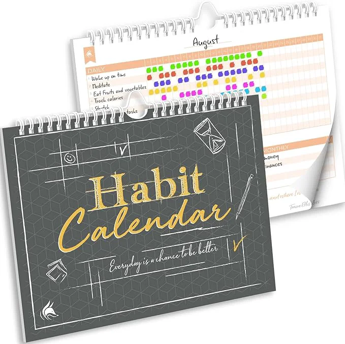 Responsible Clever Fox Habit Tracker Calendar – Inspirational Goal Tracker and Habit Convenient